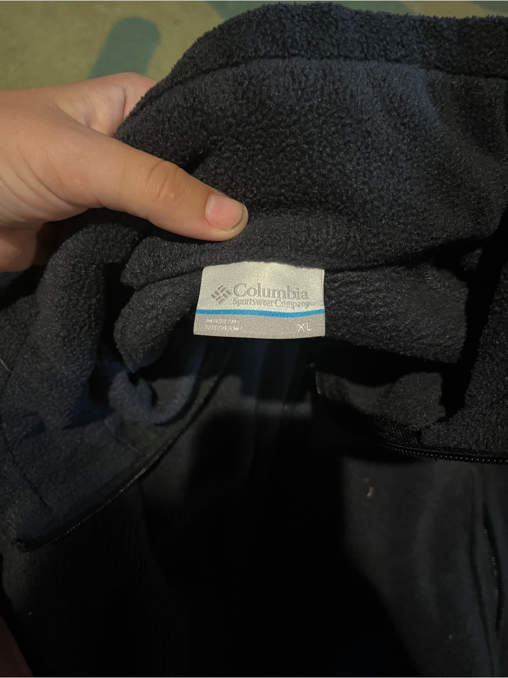 Columbia Black Men's Lightweight Fleece Jacket